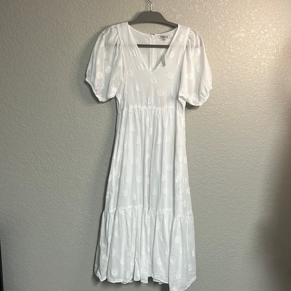 Madewell Polka Dot Midi Dress
